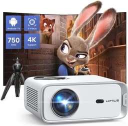 5G WiFi Bluetooth Beamer - 15.000 lumen Full HD 1080P Projector met 4K Ondersteuning en 4P/4D Correctie — thumbnail 1