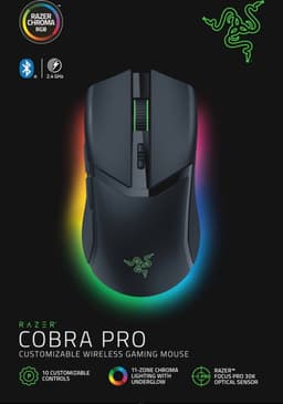 Razer Cobra Pro - Draadloze Gaming Muis - RGB - 30.000 DPI - Zwart — thumbnail 8
