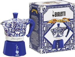 Bialetti Moka Express Percolator - Dolce & Gabbana Mediterranean Blue Collection - 6 kops — thumbnail 3