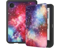 e-Reader Hoesje Leather Book Case met Wake/Sleep-functie - Kobo Clara Colour / Clara BW Hoesje - Galaxy