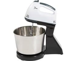 Keukenmachine - Mixer met RVS Deeghaken En Gardes - 7 Verschillende Snelheden - 100W - Krachtige Motor - 16cm x 16xm x 27.5cm