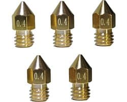0.4MM Nozzle MK8, Makerbot, Creality (0,4 mm / 5 stuks) 3D printing