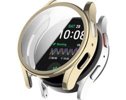 YONO Hoesje geschikt voor Samsung Galaxy Watch 7 - 40mm - Screenprotector - TPU - Champagne