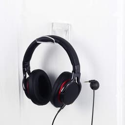 Wandhouder voor hoofdtelefoon - Set van 2 - Zelfklevend - Transparant - Acryl - Universele gaming-headsets en spelconsoles - Organisatorisch accessoire — thumbnail 3