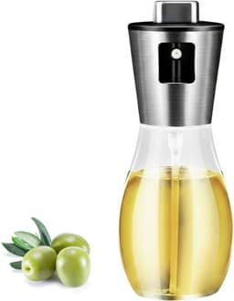 Flow Goods Olijfolie Sprayer – Luxe Sprayer met Trechter – Olie Spray - Navulbaar Olie Glas – 200 ML – Cooking Spray - BBQ Accesoires – Airfryer — thumbnail 1
