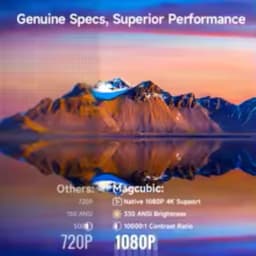 HY310 Mini Beamer – Full HD 1080P Projector – Android 11 – WiFi – Draagbare Thuisbioscoop — thumbnail 5