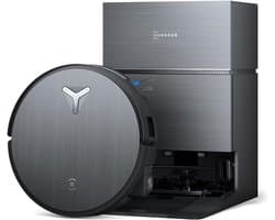 ECOVACS X11 PRO OMNI - Robotstofzuiger en dweil met blaasfunctie - 19500 Pa - Ultrasnelle PowerBoost - OZMO Roller 2.0 - ZeroTangle 3.0