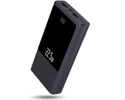 Powerbank 30.000 mAh – Snellader 22.5W – USB-C – Noodpakket – Geschikt voor Telefoon, Tablet – NL Handleiding