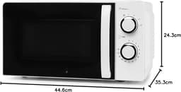 SNJY® Magnetron Vrijstaand - Microgolf - Microwave - 700W - 20 Liter - 35D x 45B x 24H cm - Wit — thumbnail 3