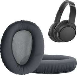 kwmobile 2x oorkussens geschikt voor Sony WH-CH700N - Earpads voor koptelefoon in donkergrijs — thumbnail 2