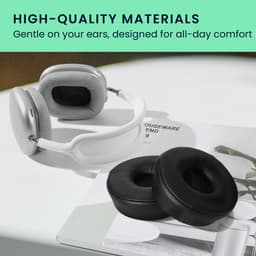 kwmobile 2x oorkussens geschikt voor Jabra Engage 65 / Engage 75 / Engage 55 - Earpads voor koptelefoon in zwart — thumbnail 2