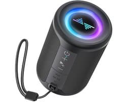 Draagbare Speaker - Bluetooth Luidspreker Met Lichtshow - IPX5 Waterdicht En Zandbestendig - 20W - 15Uur Speeltijd En USB-C Opladen - Teal Voor Strand En Camping