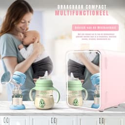 DnA® Mini Fridge - Mini koelkast 4L - Skincare & make-up fridge - Mini Koelkasten - Zwart - 23cm x 17cm x 24cm — thumbnail 3