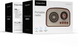 Krüger&Matz KM 834 - Draagbare Radio - Bluetooth 6.0 - Retro Ontwerp - 5W Speaker — thumbnail 4