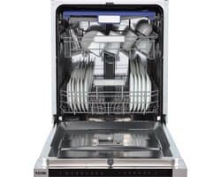 ETNA VW540A - Inbouw vaatwasser - RVS - 60 cm - Flexibele derde lade - LED display - Energieklasse A - Vloerprojectie - 8 programma's