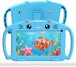 RONN® Kindertablet Vanaf 3 Jaar - Ouderlijk Toezicht - Android 13 - Compleet Pakket - Blauw - 26cm x 16cm x 2cm — thumbnail 1