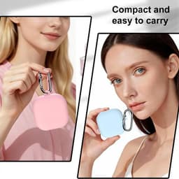 XDcase - hoesje geschikt voor Samsung Galaxy Buds 4 / 4 pro soft case cover - blauw - TPU hoesje Beschermhoes - Samsung Galaxy Buds 4 / 4 Pro Cover - Buds4 hoesje - gel hoesje met sleutelhanger — thumbnail 4
