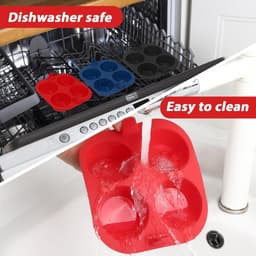Siliconen Muffinvorm 3 stuks voor Airfryer - Bakvorm voor Heteluchtfriteuse - Muffinvormpjes voor Muffins, Cupcakes, Cakes - Pudding Cupcake Vormpjes — thumbnail 6
