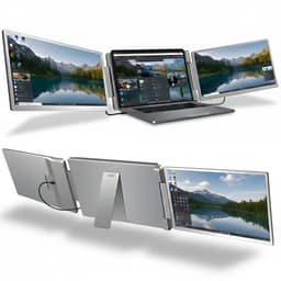 Triple Portable Monitor Flip 15.6" - IPS Tri screen voor Laptops tot 16.5" - Draagbare monitor - Plug & Play - Inclusief draagtas — thumbnail 1