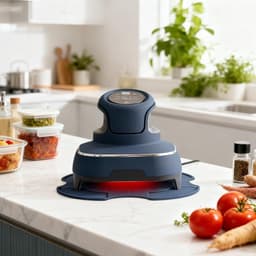 Hittebestendige siliconenmat voor Air Fryer, compatibel met Ninja Crispi 4-in-1, anti-slip onderlegger 26,5 x 26,5 cm, BPA-vrije accessoires voor airfryer, keukenbescherming, vaatwasmachinebestendig — thumbnail 2