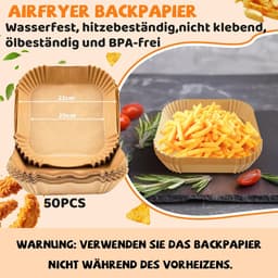 Accessoires voor Airfryer Gescht voor Philips Essential XL 6,2L (HD9270/90), Ninja PRO 4,7L AF140EU, Ninja MAX PRO 6,2L AF180EU, BPA-vrij heteluchtfrituurpan accessoires bakvorm, herbruikbare accessoires — thumbnail 6