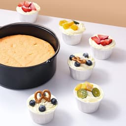 Cake Barrel, 6/7/8 inch Ovenschaal Anti-aanbak voor Airfryer Cake Barrel Airfryer Accessoires Brood Bakmand Pizza Plaat Grill Pot Mat Taart Bakplaat(7inch) — thumbnail 6