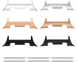 YONO 20mm Connectors geschikt voor Samsung Watch 8 (40mm/44mm/Classic) - Smartwatch Bandjes Converter - 3-Pack