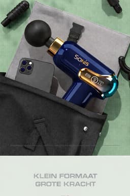SoNis Massage Gun Mini - Professioneel Massage Apparaat - Massageapparaat Massage gun - Massage Pistool - Blauw — thumbnail 4