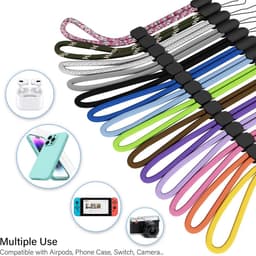Verstelbaar Schouderkoord voor AirPods Pro 2 & Houders - Nylon Lanyard voor Telefoon, Camera en Accessoires — thumbnail 3