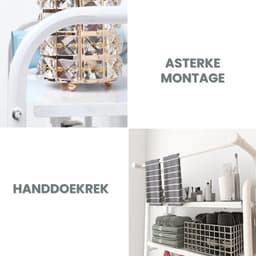 Wasmachine Kast Ruimtebesparende Ombouw Met Opbergplank – Wasmachine Ombouw Met Verstelbare Hoogte & Stabiel Frame – Wasmachine Rek Multifunctioneel Voor Badkamer Of Wasruimte — thumbnail 4