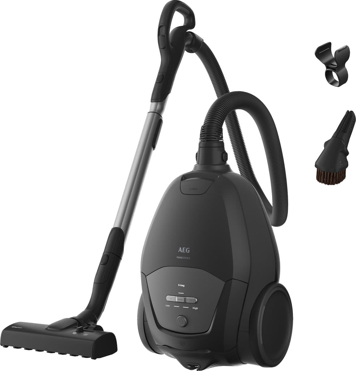 AEG AB71U1GG Silent 7000 - Stofzuiger met zak - Zeer stille stofzuiger slechts 59dB- Geschikt voor alle vloeren - Sterke zuigkracht - Grote actieradius 12m - Krachtige stofzuiger - Vacuum cleaner - Stofzuiger met stofzak — afbeelding 1