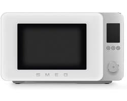 SMEG MOC02WHMEU - Combi-magnetron met grill - Airfry - 25 programma's - Soft-close - 2100W - Inverter technologie - 27L - Mat Wit — afbeelding 1
