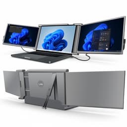Triple Portable Monitor Expert 15.6" MultiCable - Full HD Draagbare monitor met USB-C & HDMI - Tri screen - Plug & Play - Incl. Draagtas — thumbnail 1