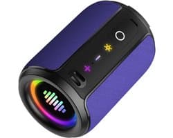 Draagbare Waterdichte Bluetooth Speaker met LED Verlichting