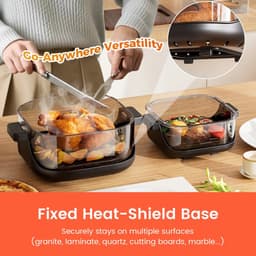 Sensova - Airfryer Multifunctionele Heteluchtfriteuse met Easy View Vensterglascontainer - Hi-Fry Technologie voor Gezond Frituren Zonder Olie - Krachtige 1500W Airfryer voor Bakken, Grillen en Roosteren - Gebruiksvriendelijk en Veelzijdig — thumbnail 7