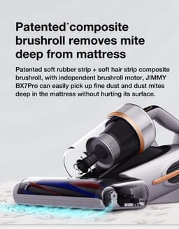 ​JIMMY BX7 Pro Anti-Mijt Stofzuiger - 700W, 60°C Hitte, UV, Ultrasoon, 3 Modi, Breed Zuigmond​​ — thumbnail 4