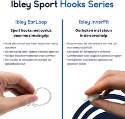 Ibley EarLoop Sport hooks roze voor Apple AirPods Pro 1/2 & AirPods 3/4 - Oorhaken - Siliconen sport haken - Geschikt voor AirPods Pro 1/2 en Apple AirPods 3/4 - Set van 2 — thumbnail 3