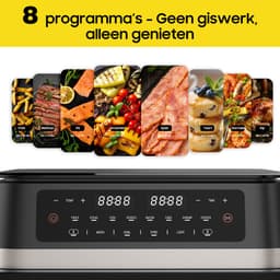 Dewelling XXL Dual Zone Heteluchtfriteuse DUAF-LR-100A 11L – 2950W Airfryer met Zichtvenster en Uitneembare Scheidingswand — thumbnail 3