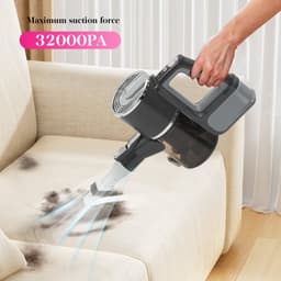 Draadloze Steelstofzuiger – 32000Pa Krachtige Zuigkracht – 1800mAh Accu & 900ml Stofbak – Lichtgewicht voor Harde Vloeren, Tapijt & Huisdierhaar – Inclusief Accessoires — thumbnail 4