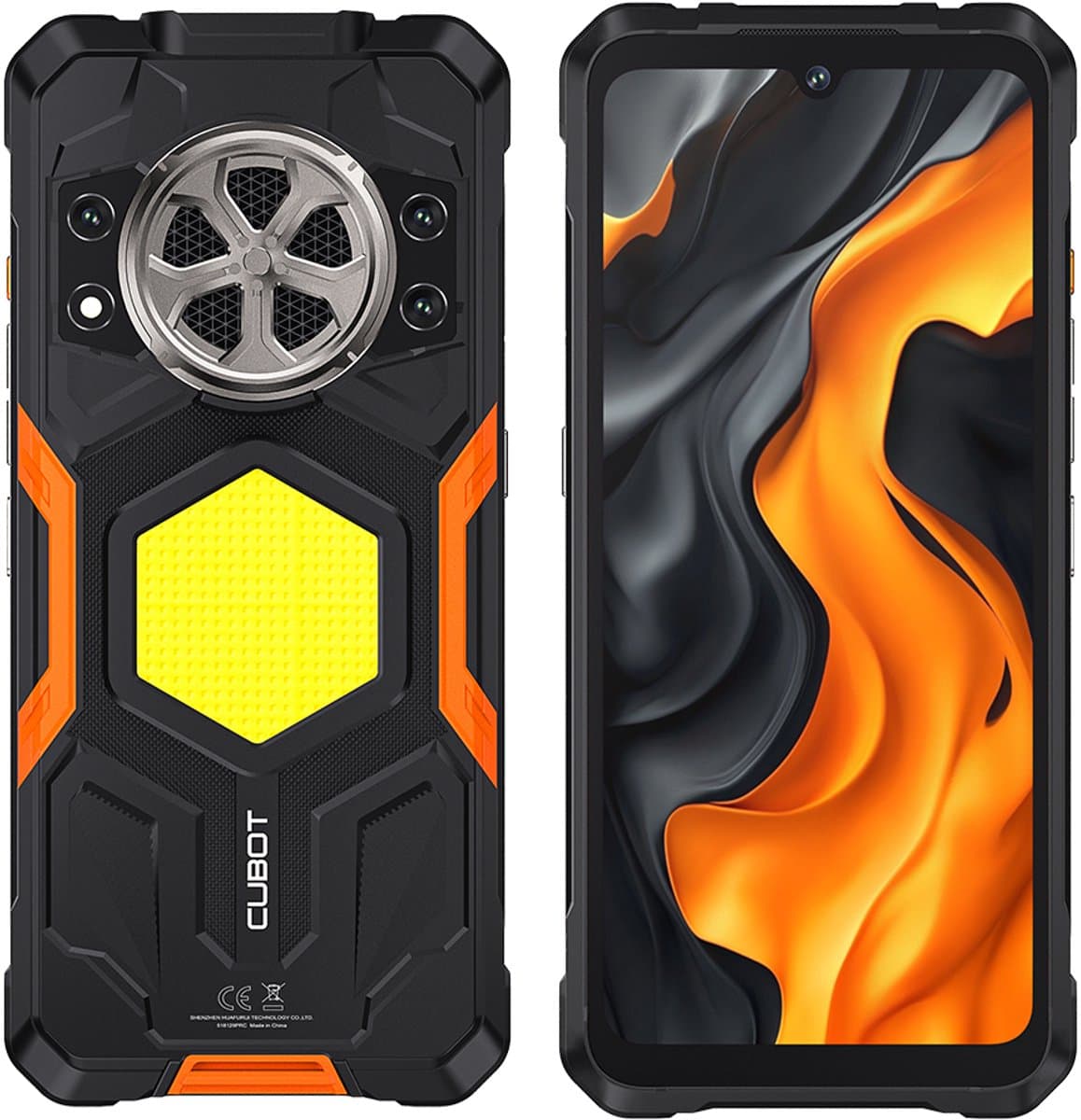 CUBOT Kingkong Power 5 Robuuste Smartphone - 16GB RAM - 128GB ROM - 15300mAh - 6.88 inch 120Hz - IP68/IP69K - Android 15 - NFC - GPS - Zwart — afbeelding 1