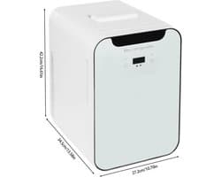 D&A Mini koelkast - Minibar - Minikoelkast - Mini koelkast voor drinken - Mini koelkastje - Mini koelkasten - 20 Liter - Wit
