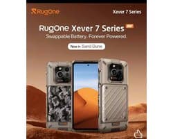 RugOne Xever 7 Pro 16,9 cm (6.67") Dual SIM Android 15 5G USB Type-C 12 GB 512 GB 5550 mAh Sand Dune