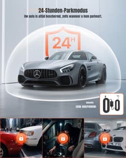 Core® Dual Dashcam - Voor en Achter Camera – Auto Camera Met Nachtzicht – Zwart - 2cm x 11cm x 5cm — thumbnail 3
