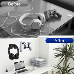 3 stuks Controller Wall Mount, Game Controller Holder, Self Adhesive Controller Holder Wall geschikt voor PS4/PS5/Xbox/Switch, Gaming Accessories for Gamepad and Headphones — thumbnail 4