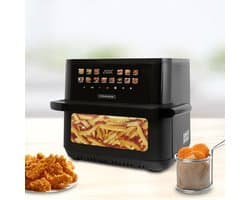 Kitchencook - Airmed 11 W - Airfryer XXL - 11L - 2000W - 14 Programma's - Kijkvenster - Zwart