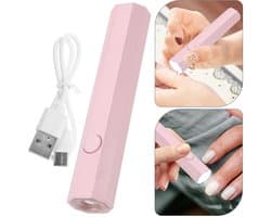 Draagbare, handzame mini UV-nagellamp voor alle gelnagellak, sneldrogende USB-nageldroger, LED-nagellamp, mini-zaklamp, pen-manicure, nagelkunst voor thuisgebruik en in een salon.