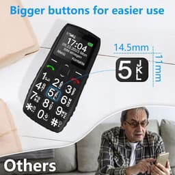 Senioren Mobiele Telefoon 4g - Senioren GSM - Simpel — thumbnail 3