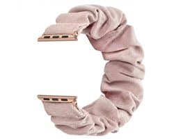 Helder roze horlogebandje smartwatch dames en heren elastisch single loop zonder sluiting Geschikt voor Apple Watch 38 mm / 40 mm / 41 mm / 42 mm (serie 10 / 11) textiel band vervangende watch band