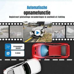 RWB® Dashcam Voor en Achter - Dashcam - Dashcams - Zwart - ‎7 x 15 x 11 cm — thumbnail 2