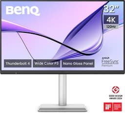 BenQ MA320UG 32" 4K IPS Mac Monitor – Nano Gloss – 98% P3 – 99% sRGB - 120Hz – Thunderbolt 4 96W – HDR10 - HDR400 – KVM — thumbnail 1